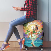 Aloha Hawaii Luggage Cover Hula Martini Tropical Vibes - Polynesian Pride
