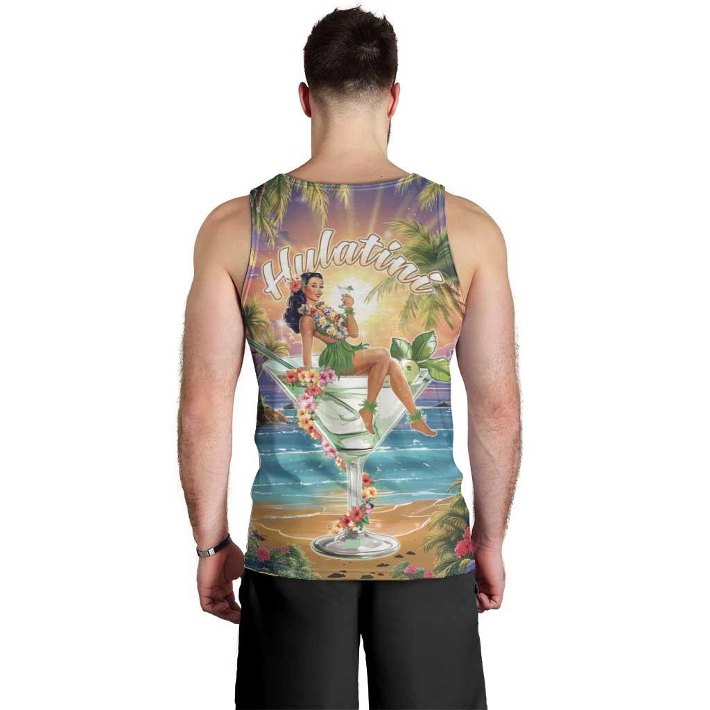 Aloha Hawaii Men Tank Top Hula Martini Tropical Vibes LT05 - Polynesian Pride