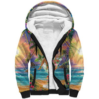 Aloha Hawaii Sherpa Hoodie Hula Martini Tropical Vibes LT05 Unisex Colorful - Polynesian Pride