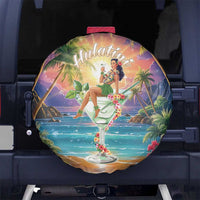 Aloha Hawaii Spare Tire Cover Hula Martini Tropical Vibes - Polynesian Pride