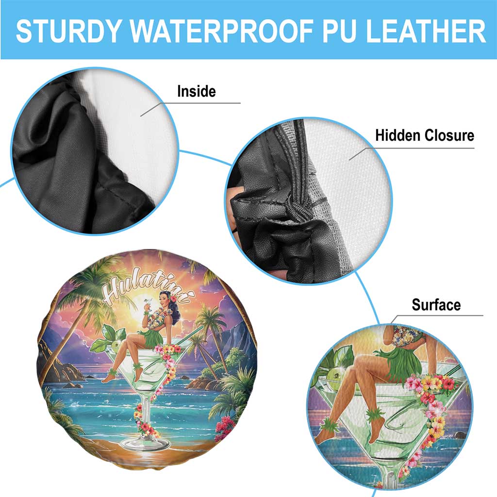 Aloha Hawaii Spare Tire Cover Hula Martini Tropical Vibes - Polynesian Pride