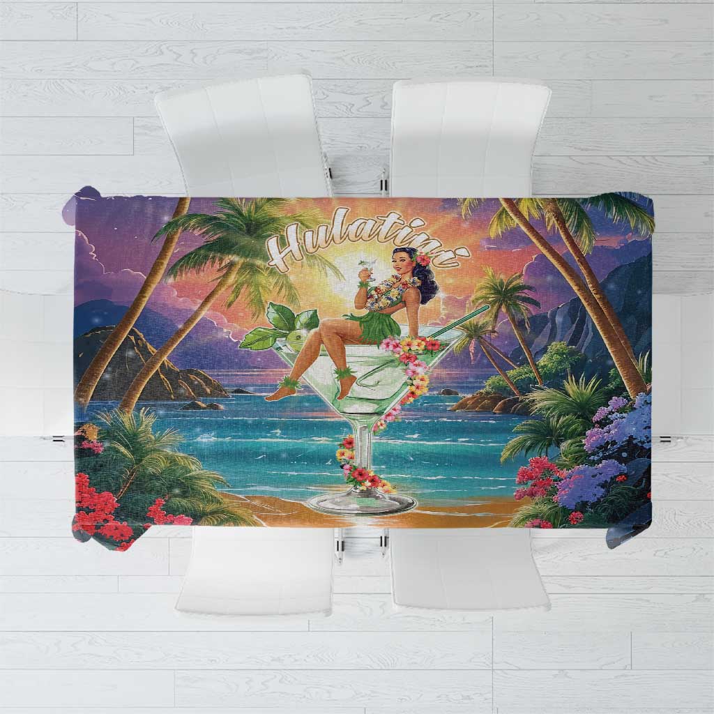 Aloha Hawaii Tablecloth Hula Martini Tropical Vibes LT05 Colorful - Polynesian Pride