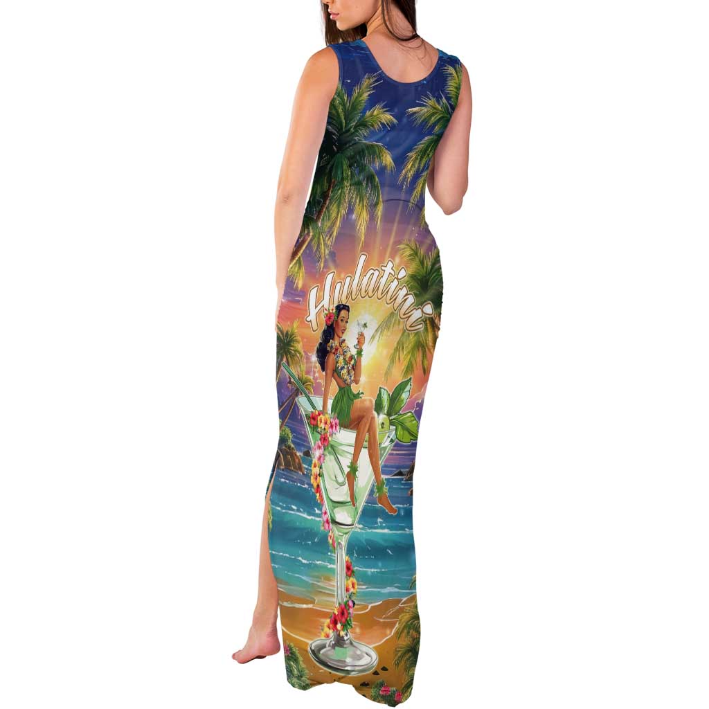 Aloha Hawaii Tank Maxi Dress Hula Martini Tropical Vibes - Polynesian Pride