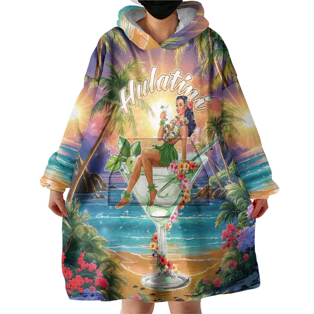 Aloha Hawaii Wearable Blanket Hoodie Hula Martini Tropical Vibes LT05 - Polynesian Pride