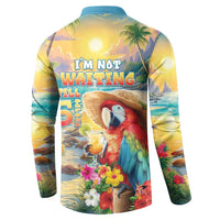 Hawaii Parrot Button Sweatshirt Im Not Waiting Till 5 Oclock LT05 - Polynesian Pride