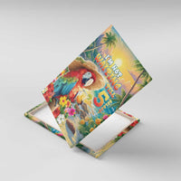Hawaii Parrot Canvas Wall Art Im Not Waiting Till 5 Oclock LT05 With Frame Colorful - Polynesian Pride