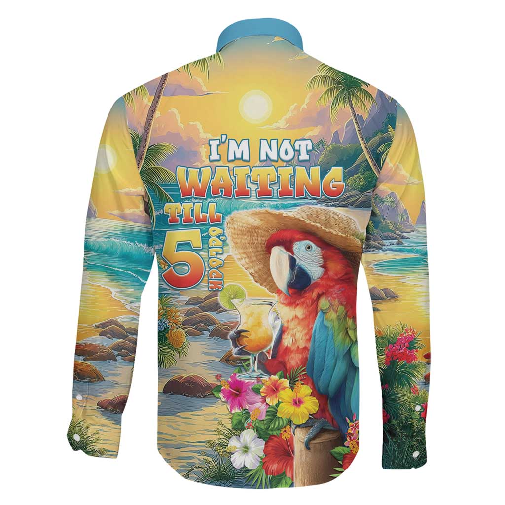 Hawaii Parrot Family Matching Mermaid Dress and Hawaiian Shirt Im Not Waiting Till 5 Oclock