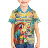 Hawaii Parrot Kid Hawaiian Shirt Im Not Waiting Till 5 Oclock - Polynesian Pride