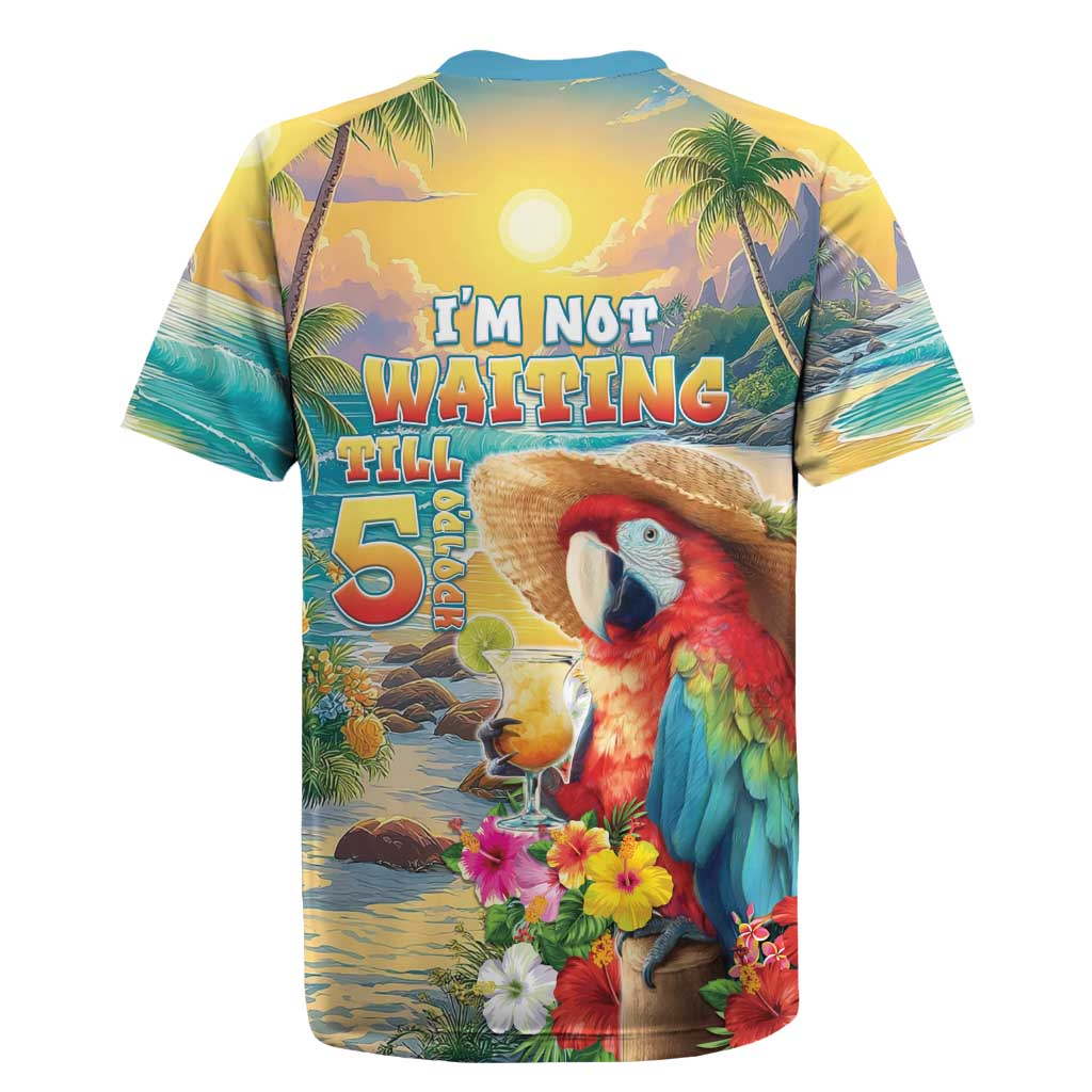 Hawaii Parrot Rugby Jersey Im Not Waiting Till 5 Oclock LT05 - Polynesian Pride