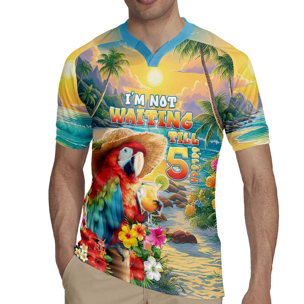 Hawaii Parrot Rugby Jersey Im Not Waiting Till 5 Oclock LT05 - Polynesian Pride
