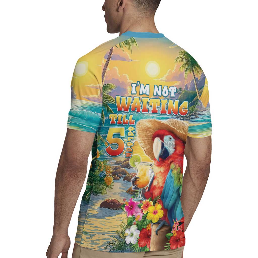 Hawaii Parrot Rugby Jersey Im Not Waiting Till 5 Oclock LT05 - Polynesian Pride