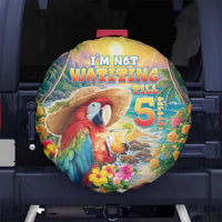 Hawaii Parrot Spare Tire Cover Im Not Waiting Till 5 Oclock - Polynesian Pride