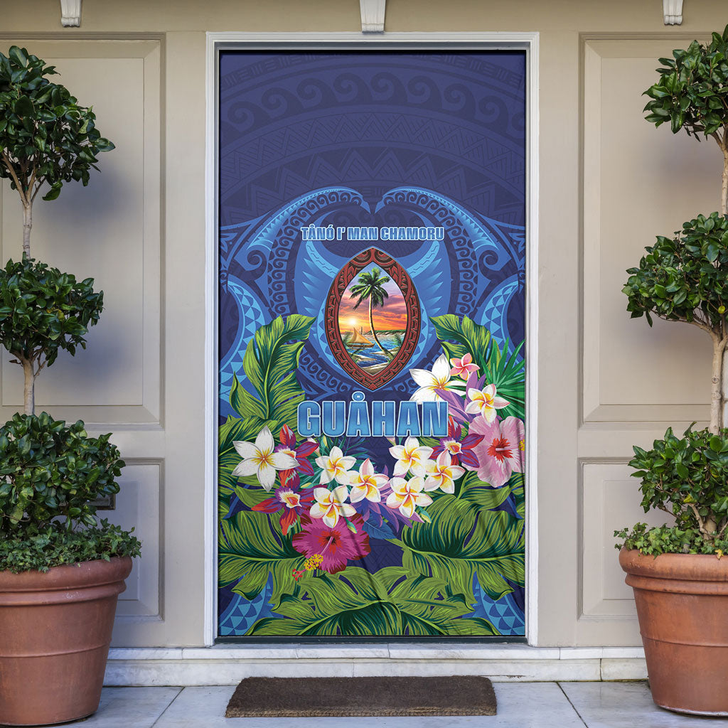 Guam Liberation Day Door Cover Pas Para I Chamoru LT05 Navy - Polynesian Pride