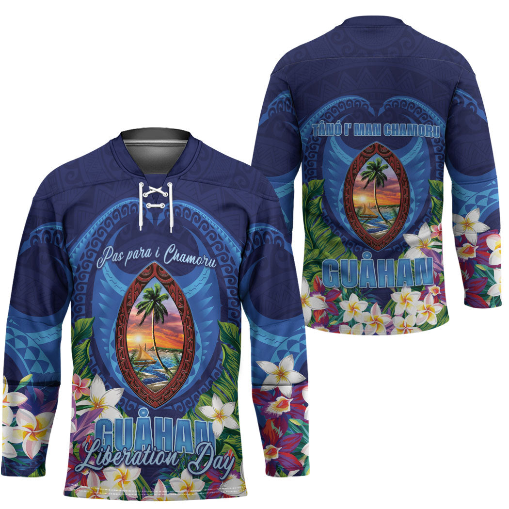 Guam Liberation Day Hockey Jersey Pas Para I Chamoru