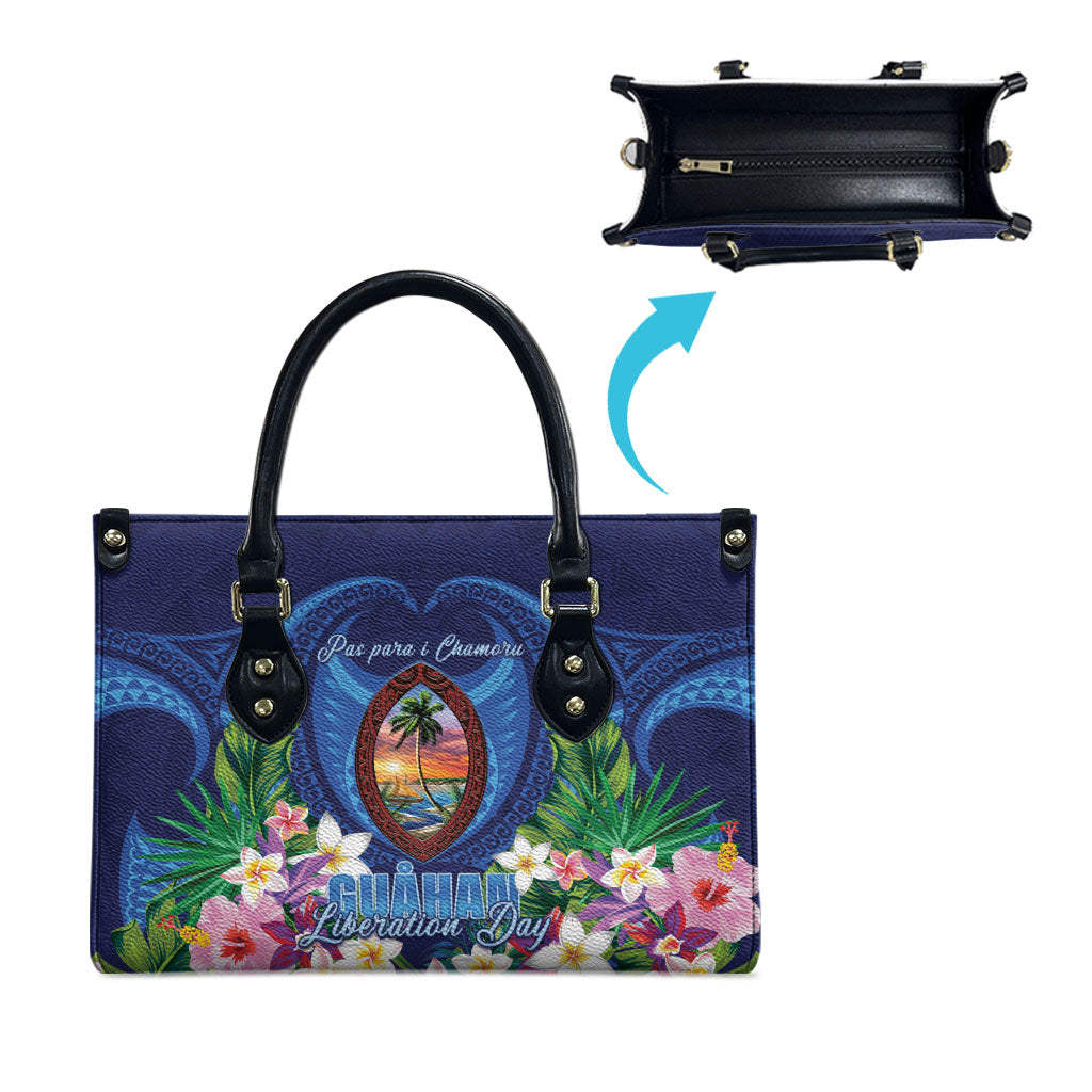 Guam Liberation Day Leather Bag Pas Para I Chamoru
