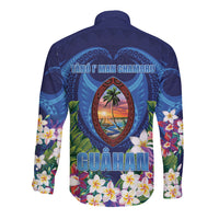 Guam Liberation Day Long Sleeve Button Shirt Pas Para I Chamoru