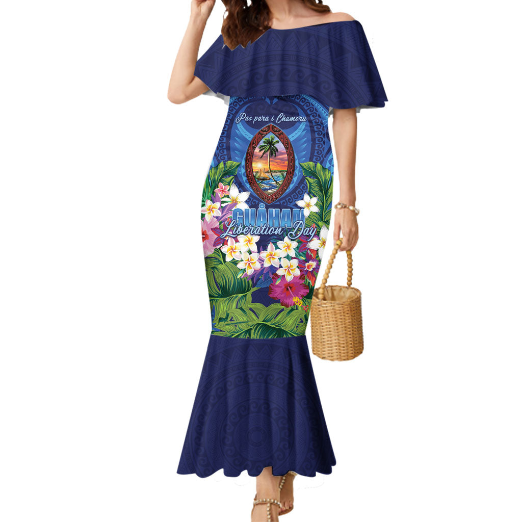 Guam Liberation Day Mermaid Dress Pas Para I Chamoru
