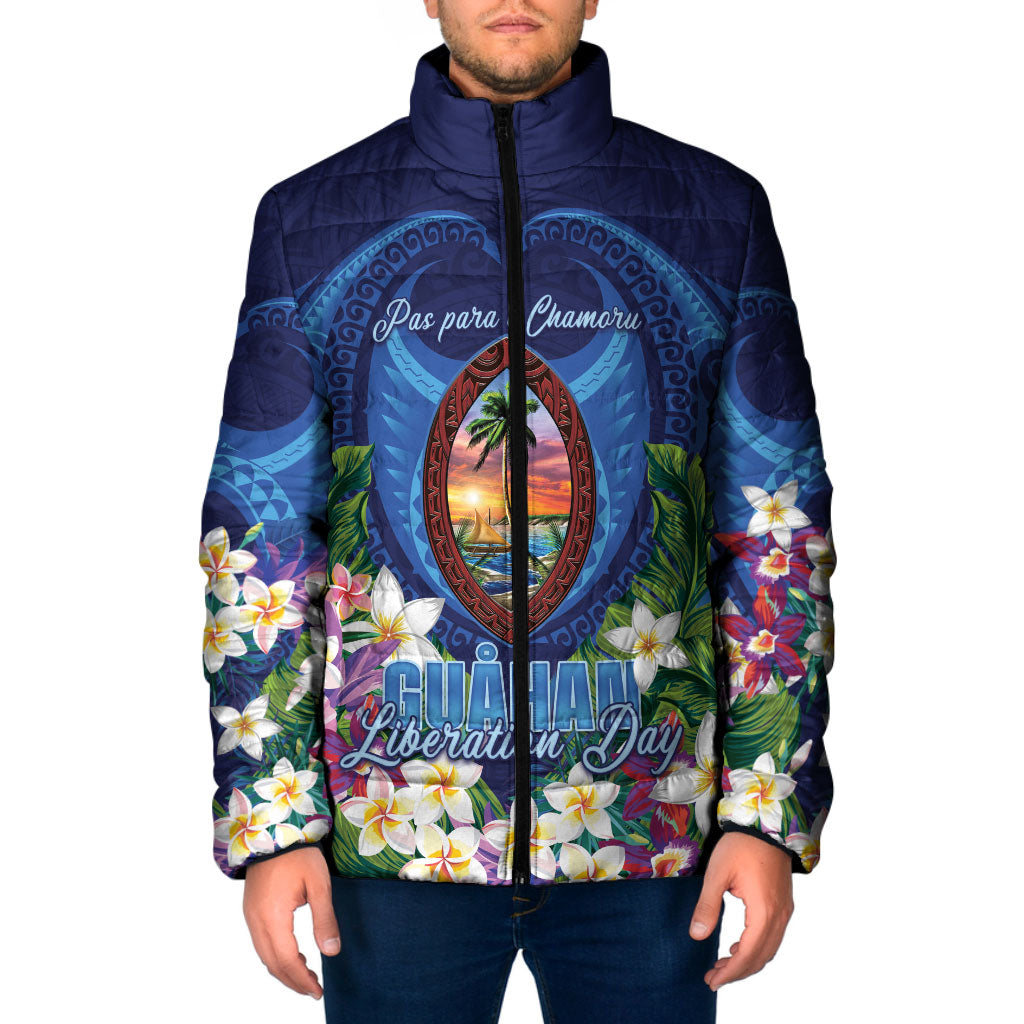 Guam Liberation Day Padded Jacket Pas Para I Chamoru