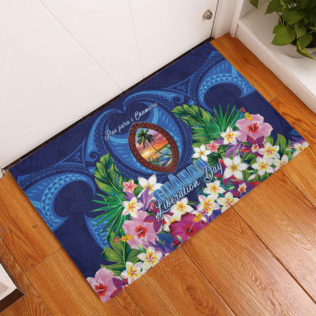 Guam Liberation Day Rubber Doormat Pas Para I Chamoru
