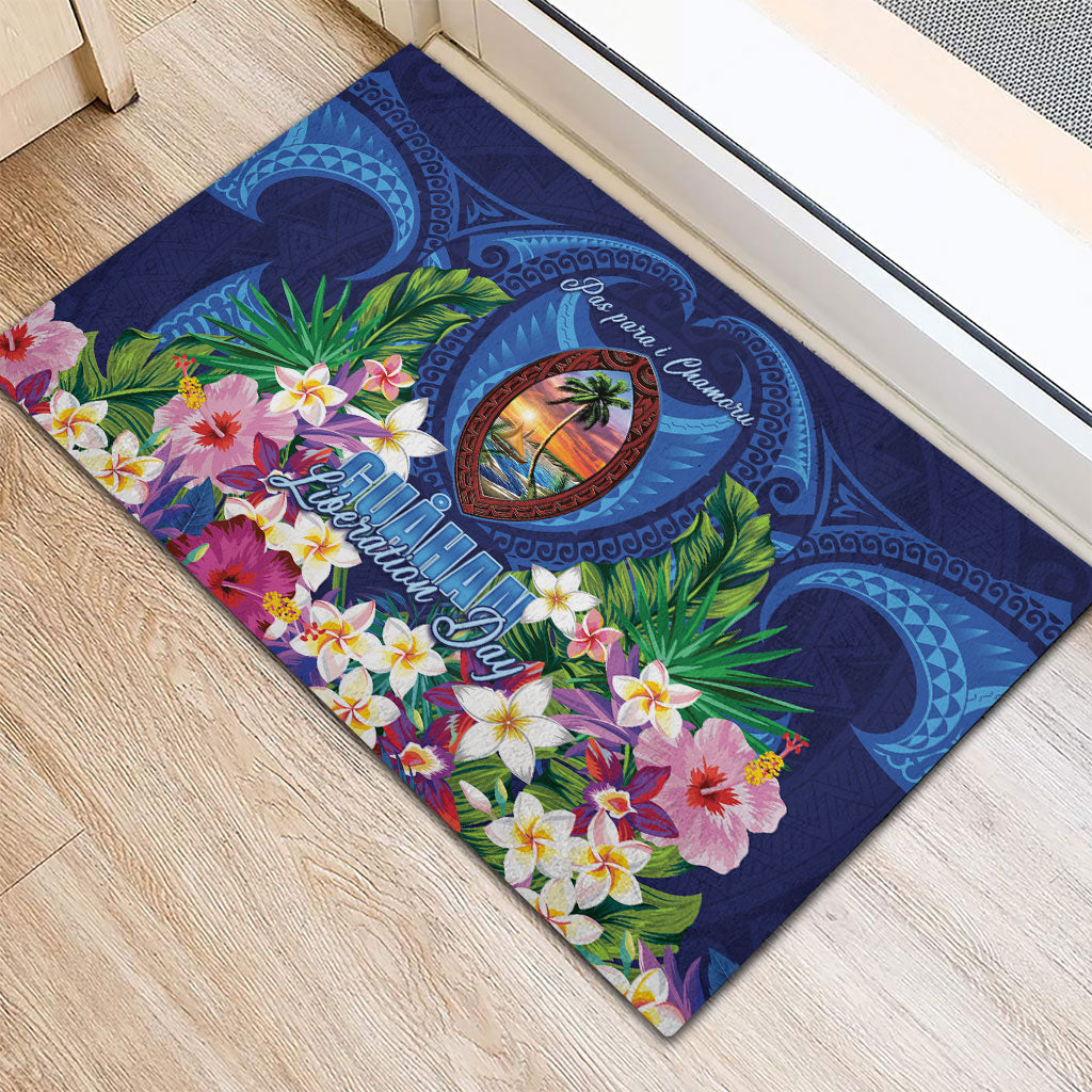 Guam Liberation Day Rubber Doormat Pas Para I Chamoru
