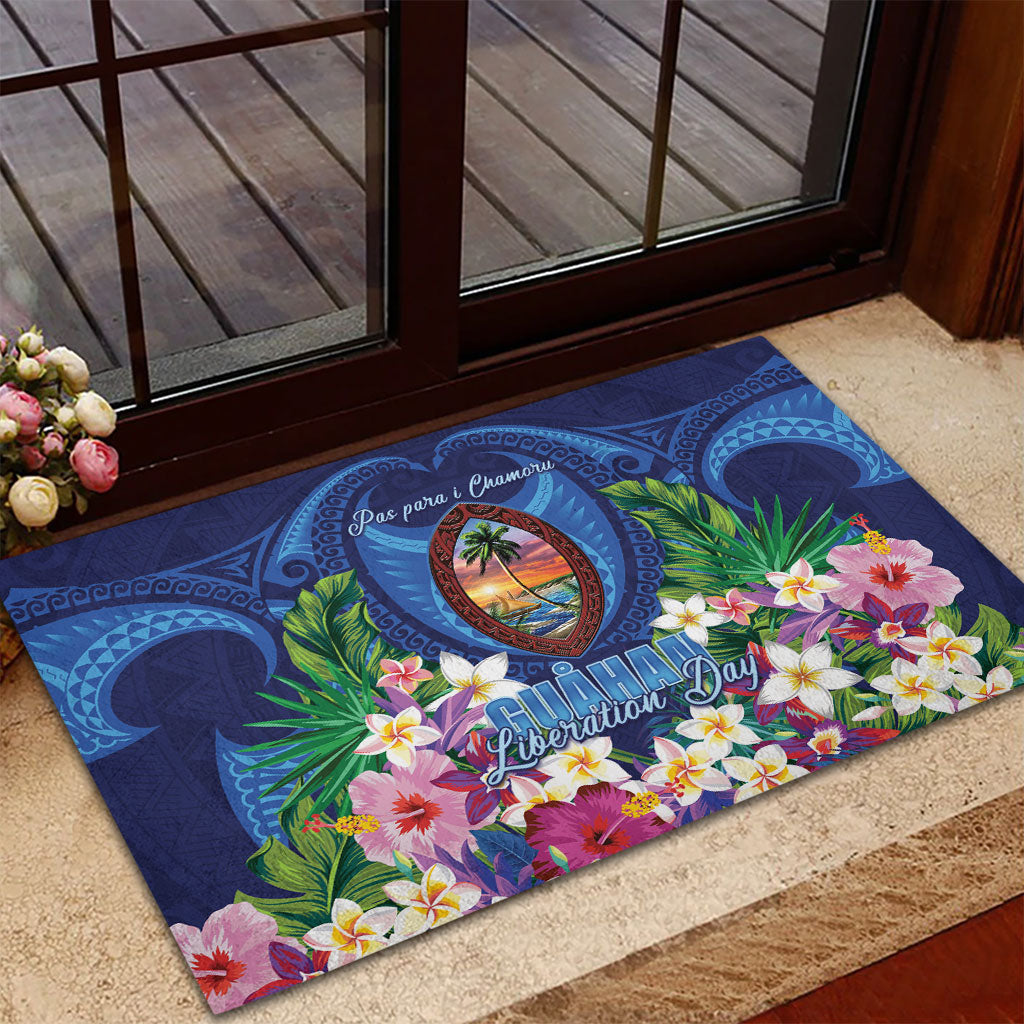 Guam Liberation Day Rubber Doormat Pas Para I Chamoru