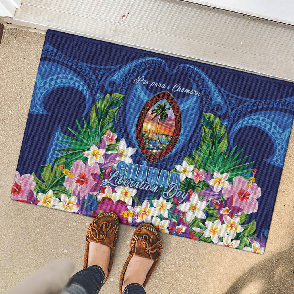 Guam Liberation Day Rubber Doormat Pas Para I Chamoru