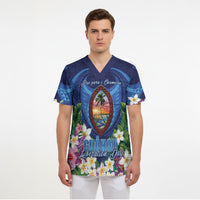 Guam Liberation Day Scrub Top Pas Para I Chamoru