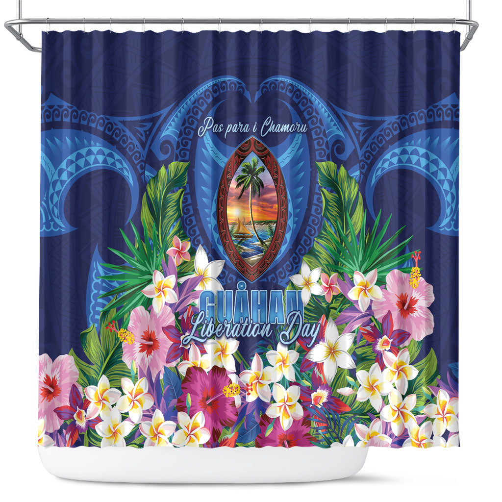 Guam Liberation Day Shower Curtain Pas Para I Chamoru