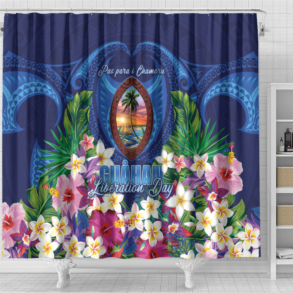 Guam Liberation Day Shower Curtain Pas Para I Chamoru