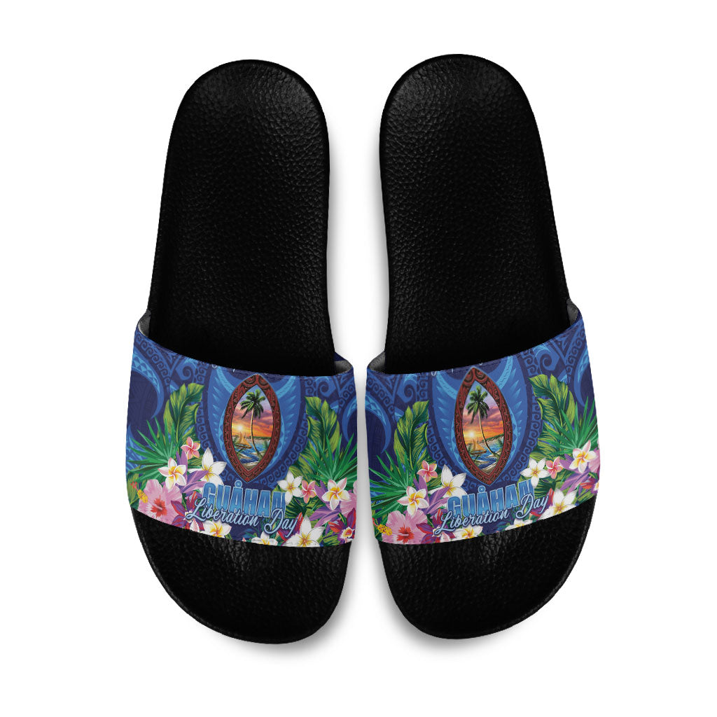 Guam Liberation Day Slide Sandals Pas Para I Chamoru