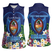Guam Liberation Day Women Sleeveless Polo Shirt Pas Para I Chamoru