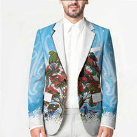 New Zealand Birds Christmas Blazer Pohutukawa Xmas Tree