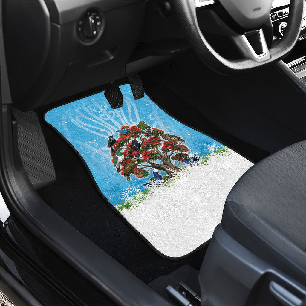 New Zealand Birds Christmas Car Mats Pohutukawa Xmas Tree