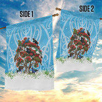 New Zealand Birds Christmas Garden Flag Pohutukawa Xmas Tree