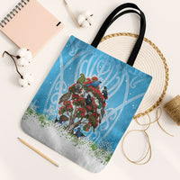 New Zealand Birds Christmas Tote Bag Pohutukawa Xmas Tree