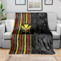 Hawaii Lei Kanaka Maoli Flag Blanket Tropical Vibes