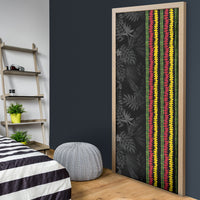 Hawaii Lei Kanaka Maoli Flag Door Cover Tropical Vibes