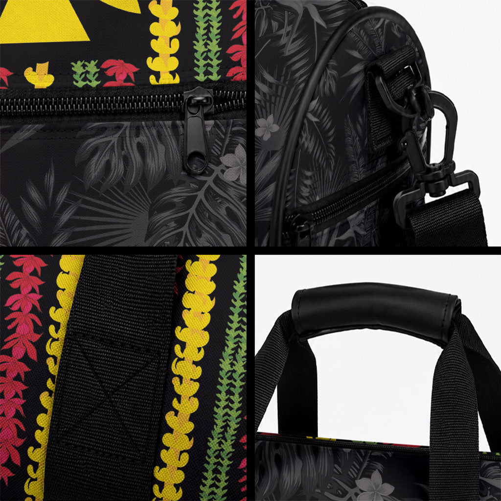 Hawaii Lei Kanaka Maoli Flag Duffle Bag Tropical Vibes LT05 - Polynesian Pride