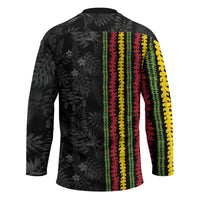 Hawaii Lei Kanaka Maoli Flag Hockey Jersey Tropical Vibes