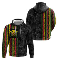 Hawaii Lei Kanaka Maoli Flag Hoodie Tropical Vibes
