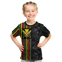Hawaii Lei Kanaka Maoli Flag Kid T Shirt Tropical Vibes