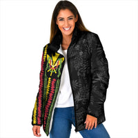 Hawaii Lei Kanaka Maoli Flag Padded Jacket Tropical Vibes