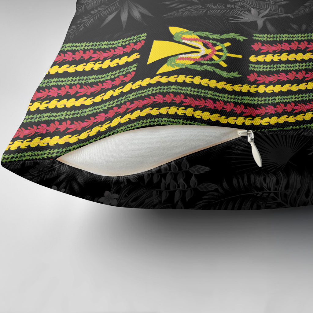 Hawaii Lei Kanaka Maoli Flag Pillow Cover Tropical Vibes