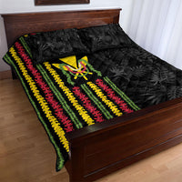 Hawaii Lei Kanaka Maoli Flag Quilt Bed Set Tropical Vibes