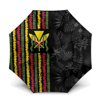 Hawaii Lei Kanaka Maoli Flag Umbrella Tropical Vibes