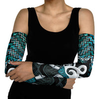 New Zealand Maori Arm Sleeves Poutama Pikorua - Single Twist Paua Shell LT05 - Polynesian Pride