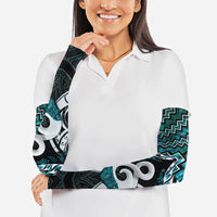 New Zealand Maori Arm Sleeves Poutama Pikorua - Single Twist Paua Shell LT05 - Polynesian Pride