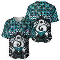 New Zealand Maori Baseball Jersey Poutama Pikorua - Single Twist Paua Shell LT05 - Polynesian Pride