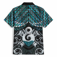 New Zealand Maori Hawaiian Shirt Poutama Pikorua - Single Twist Paua Shell LT05 - Polynesian Pride