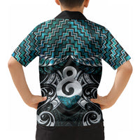 New Zealand Maori Hawaiian Shirt Poutama Pikorua - Single Twist Paua Shell LT05 - Polynesian Pride